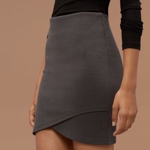 Aritzia Talula Primrose Skirt in Gray